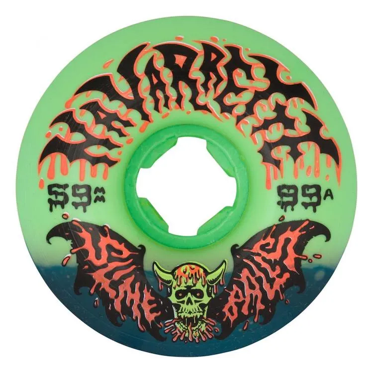 Slime Ball Wheels Navarrette Speed Balls Green/Black Skateboard Wheels 99a 59mm