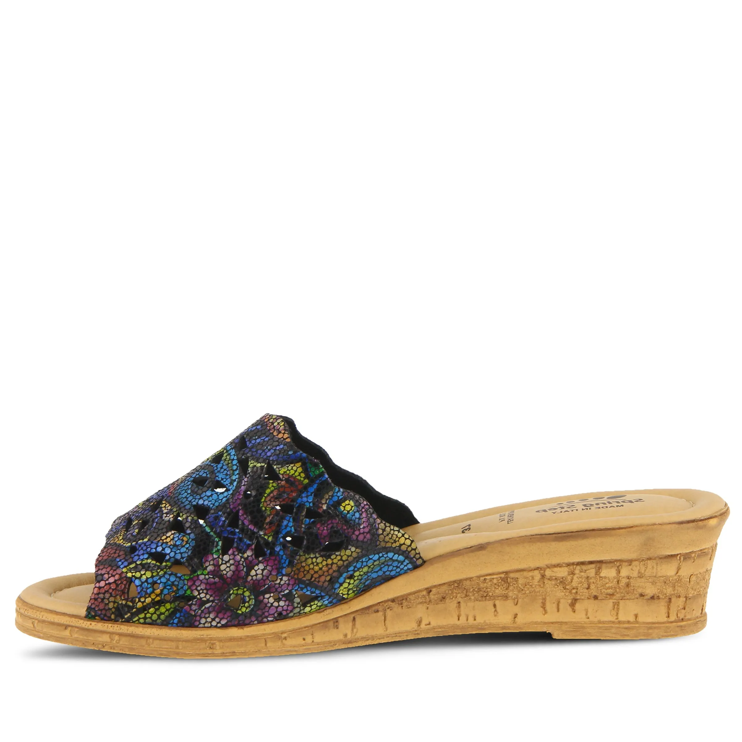 Spring Step Shoes Estella Slide Sandal Women’s Leather Wedge