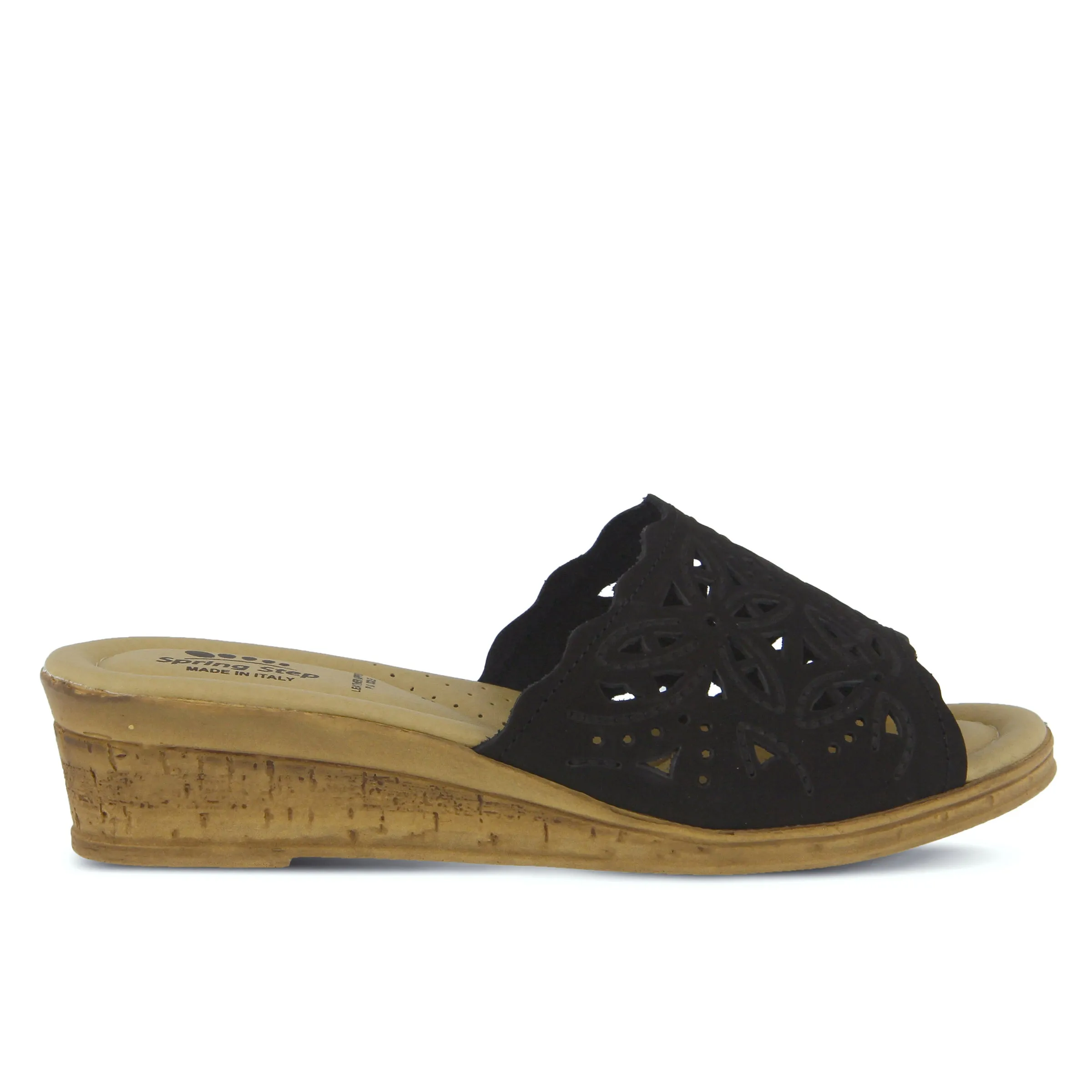Spring Step Shoes Estella Slide Sandal Women’s Leather Wedge