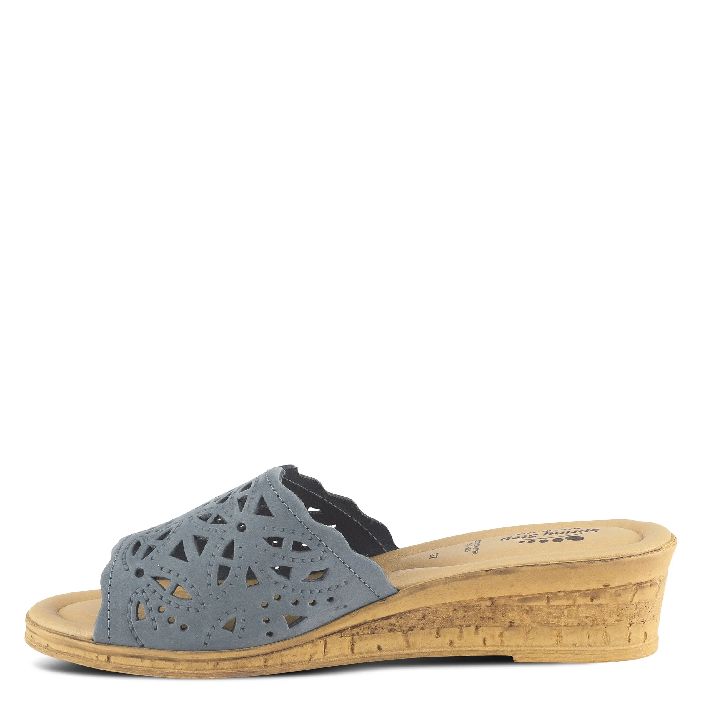Spring Step Shoes Estella Slide Sandal Women’s Leather Wedge