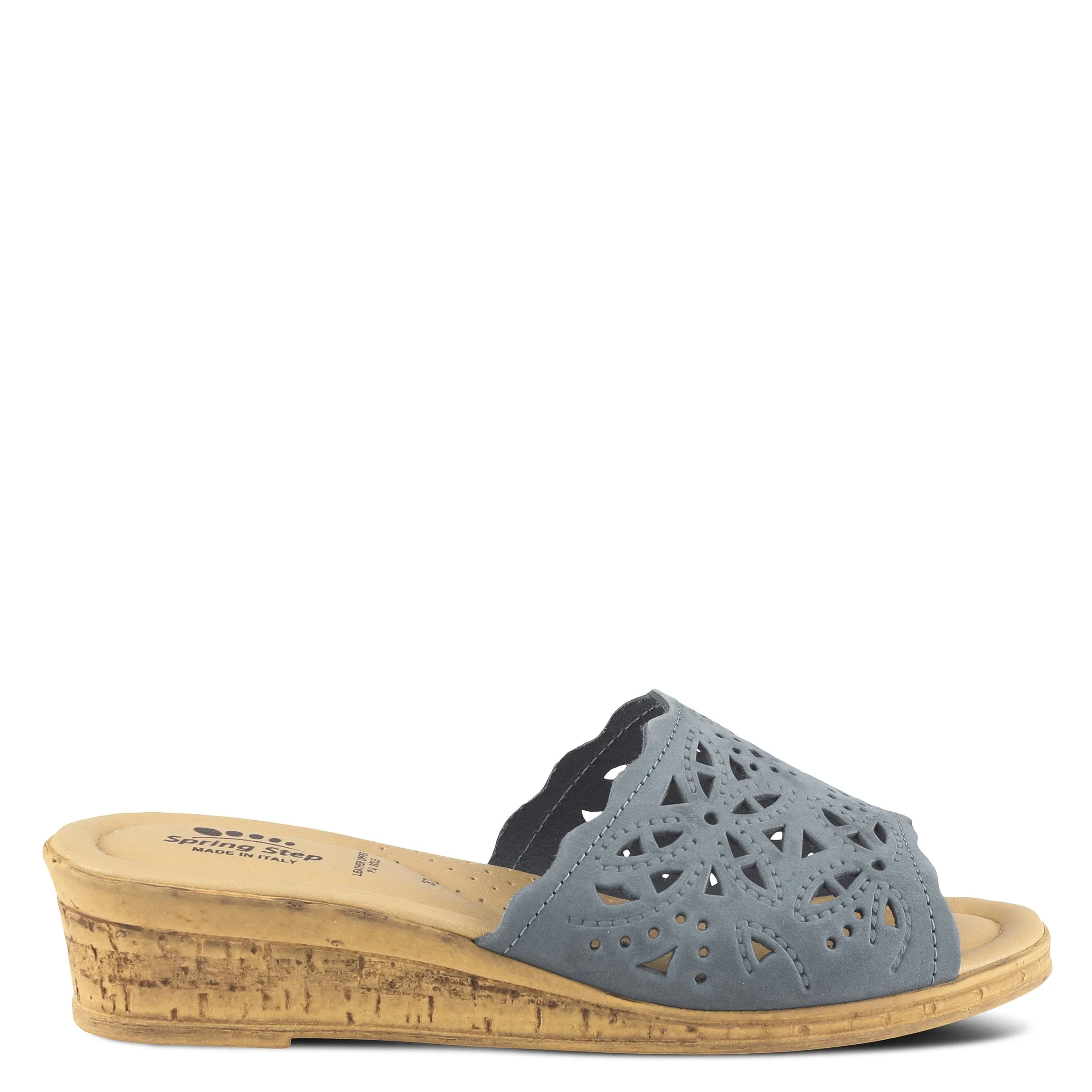 Spring Step Shoes Estella Slide Sandal Women’s Leather Wedge