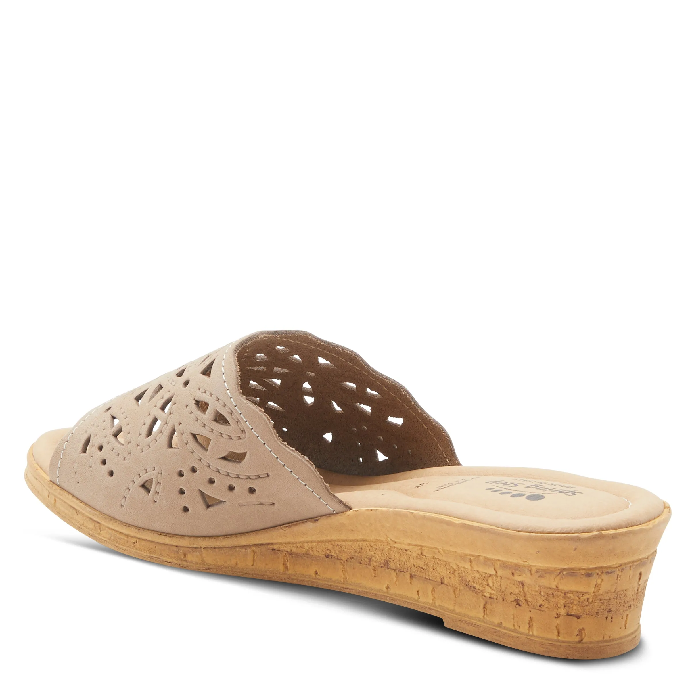 Spring Step Shoes Estella Slide Sandal Women’s Leather Wedge