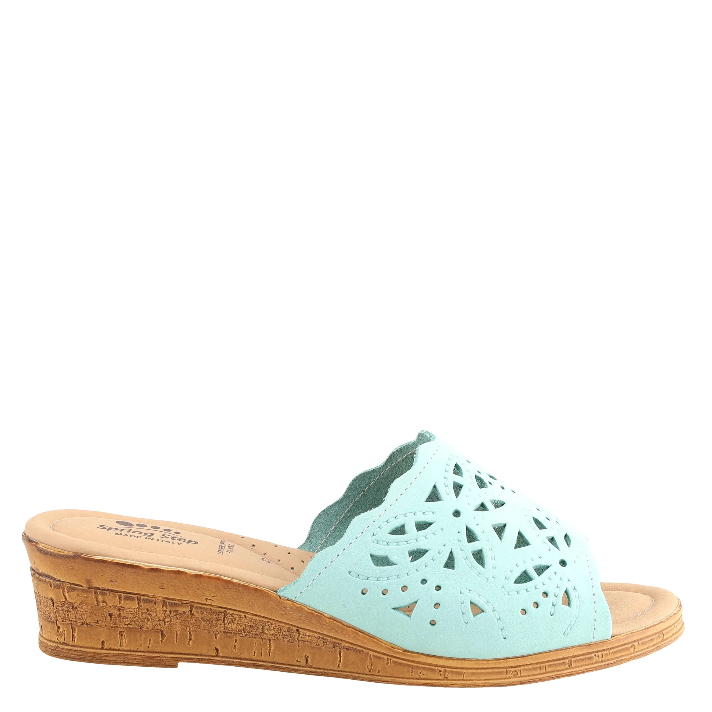 Spring Step Shoes Estella Slide Sandal Women’s Leather Wedge