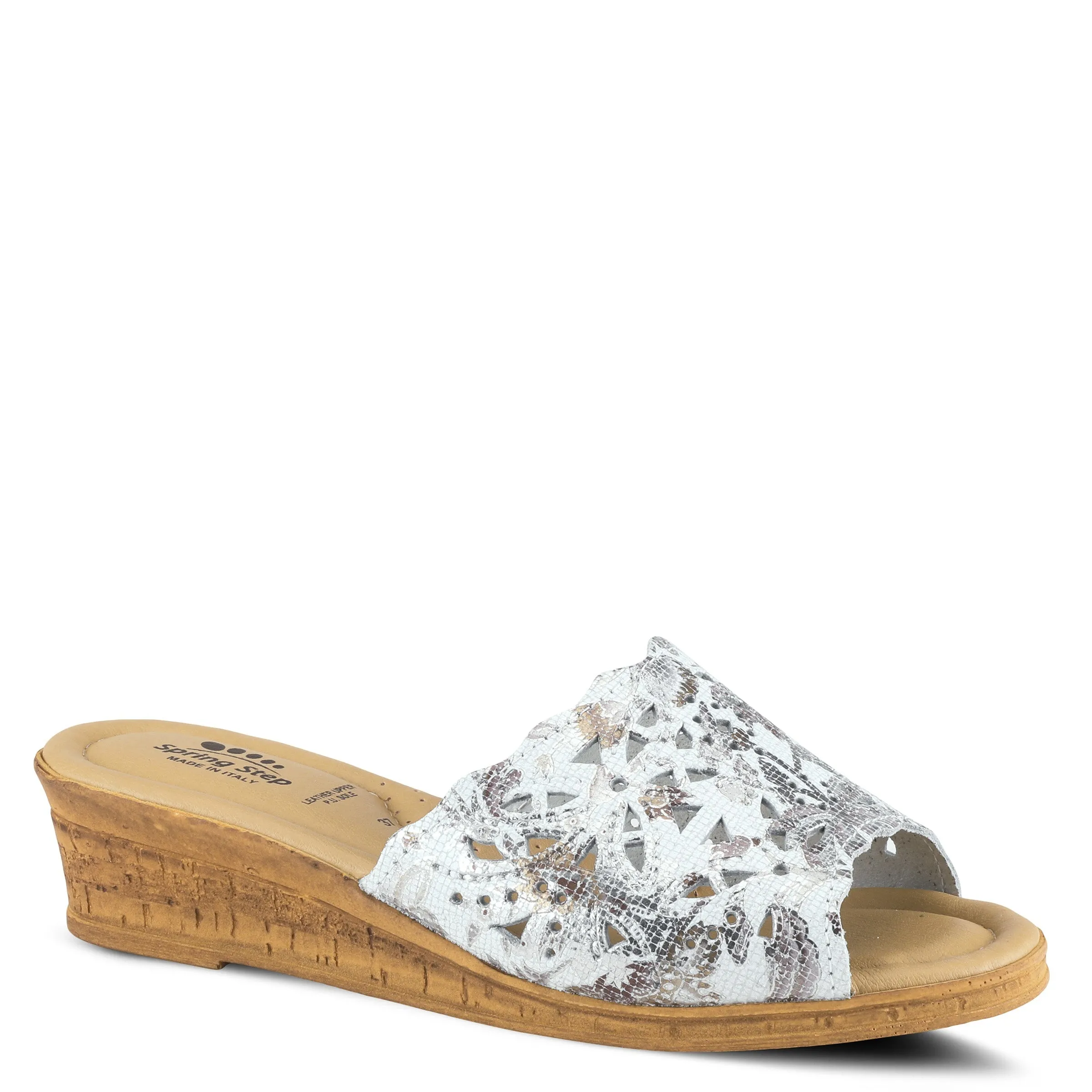 Spring Step Shoes Estella Slide Sandal Women’s Leather Wedge