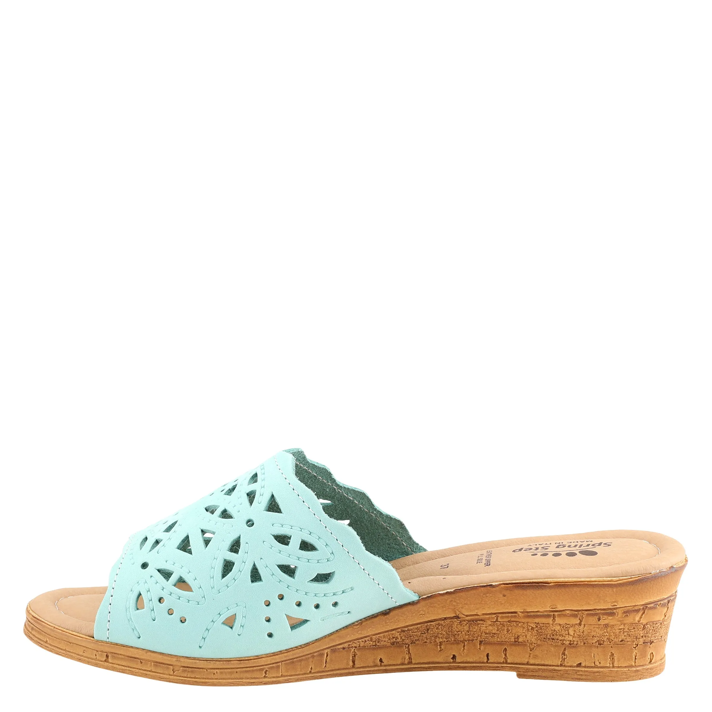 Spring Step Shoes Estella Slide Sandal Women’s Leather Wedge