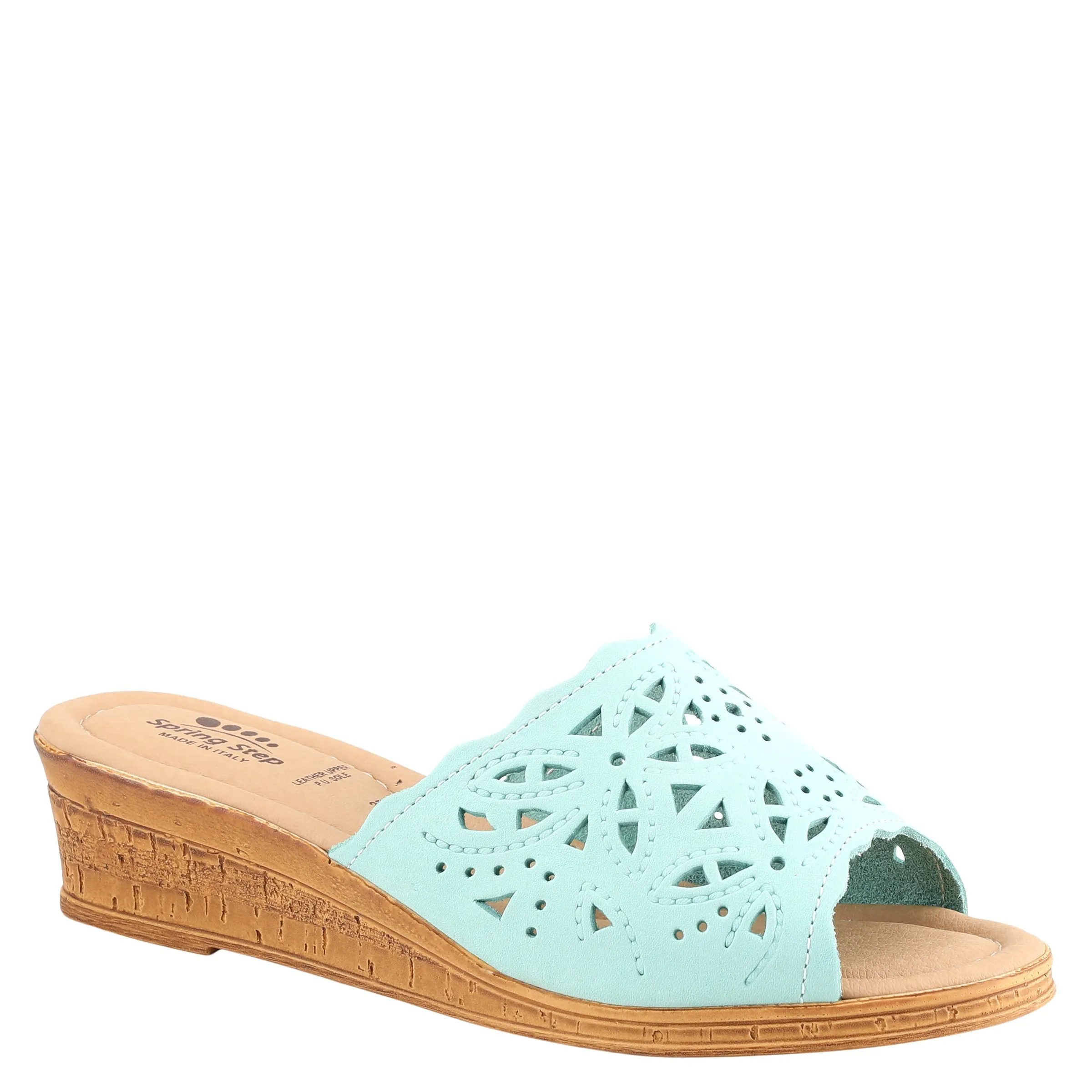 Spring Step Shoes Estella Slide Sandal Women’s Leather Wedge