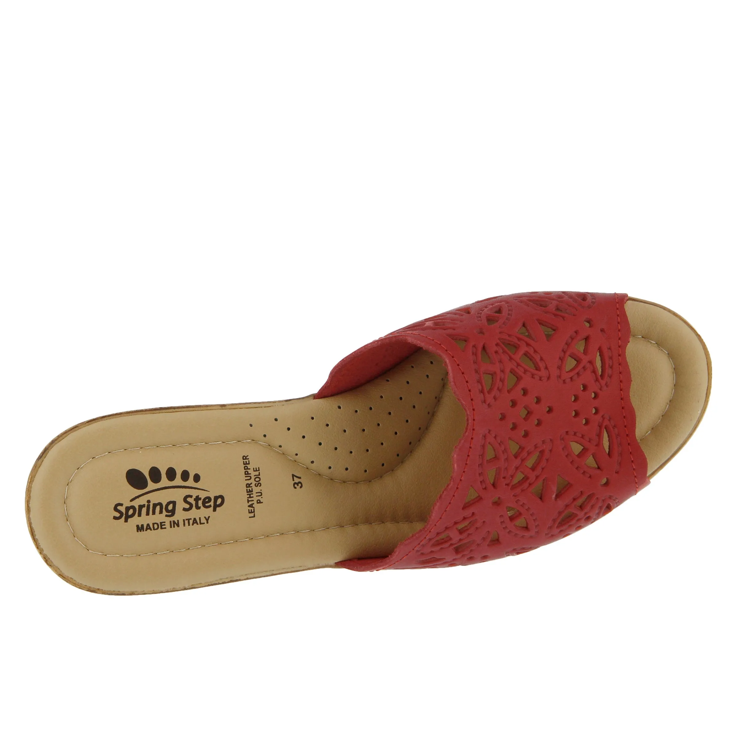 Spring Step Shoes Estella Slide Sandal Women’s Leather Wedge