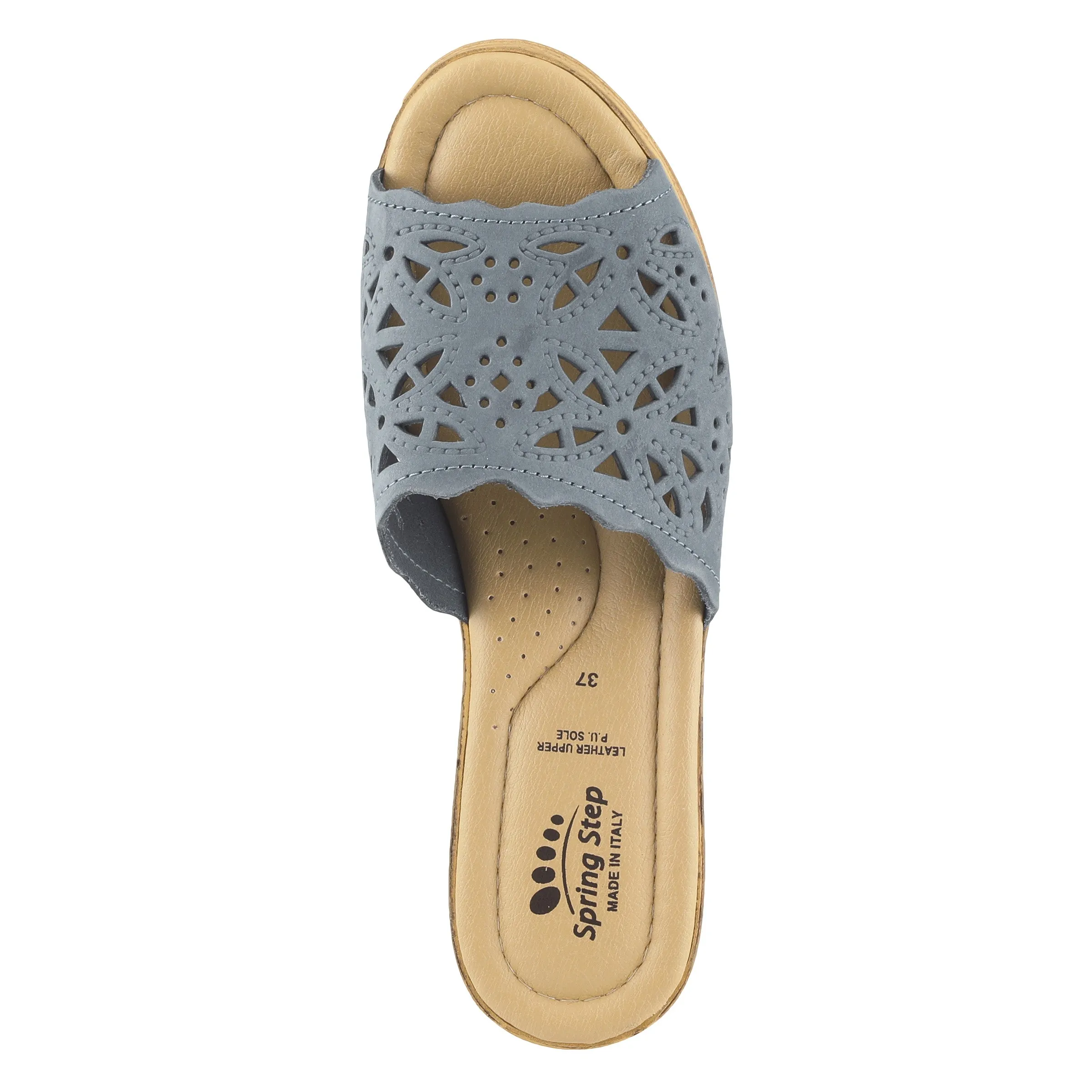Spring Step Shoes Estella Slide Sandal Women’s Leather Wedge