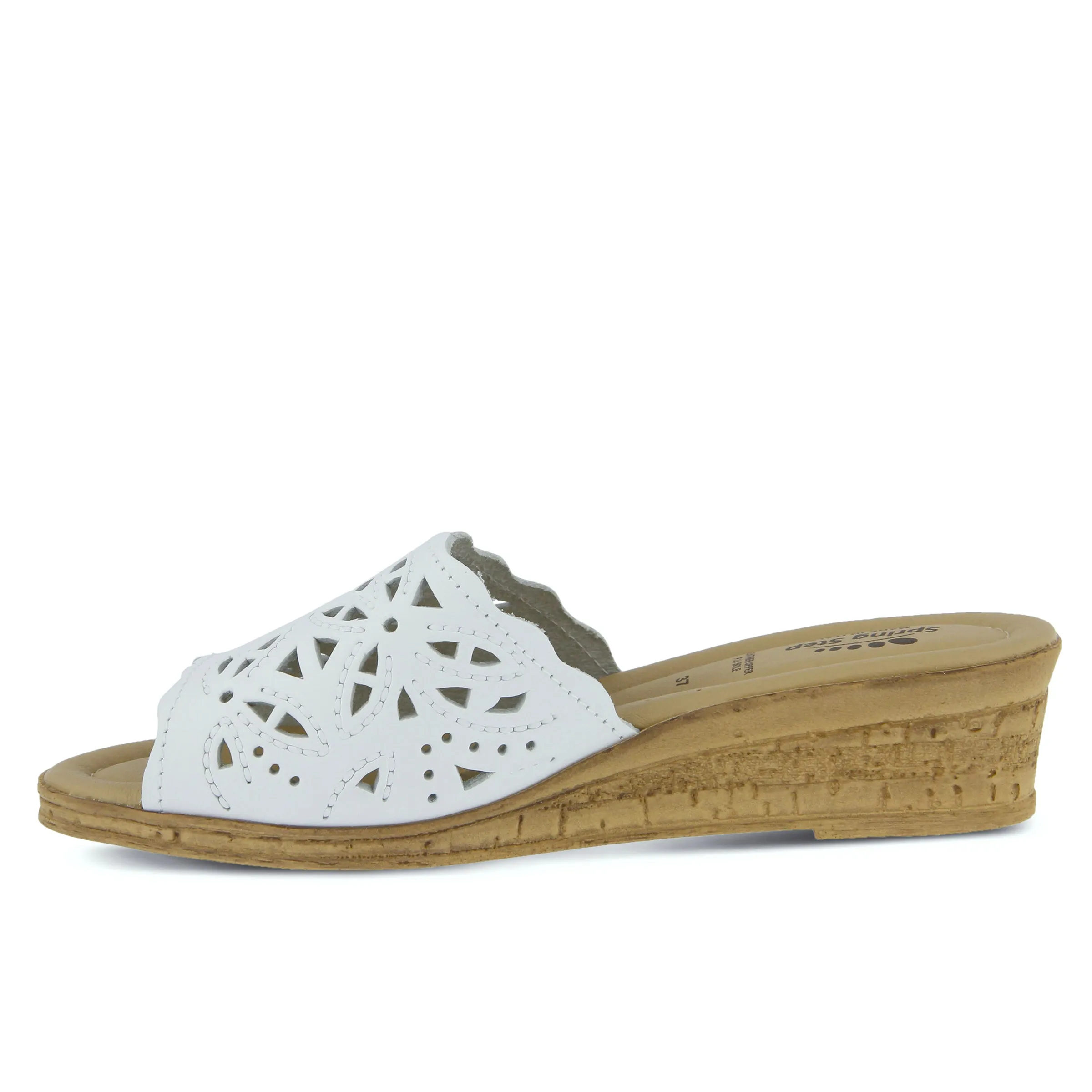 Spring Step Shoes Estella Slide Sandal Women’s Leather Wedge