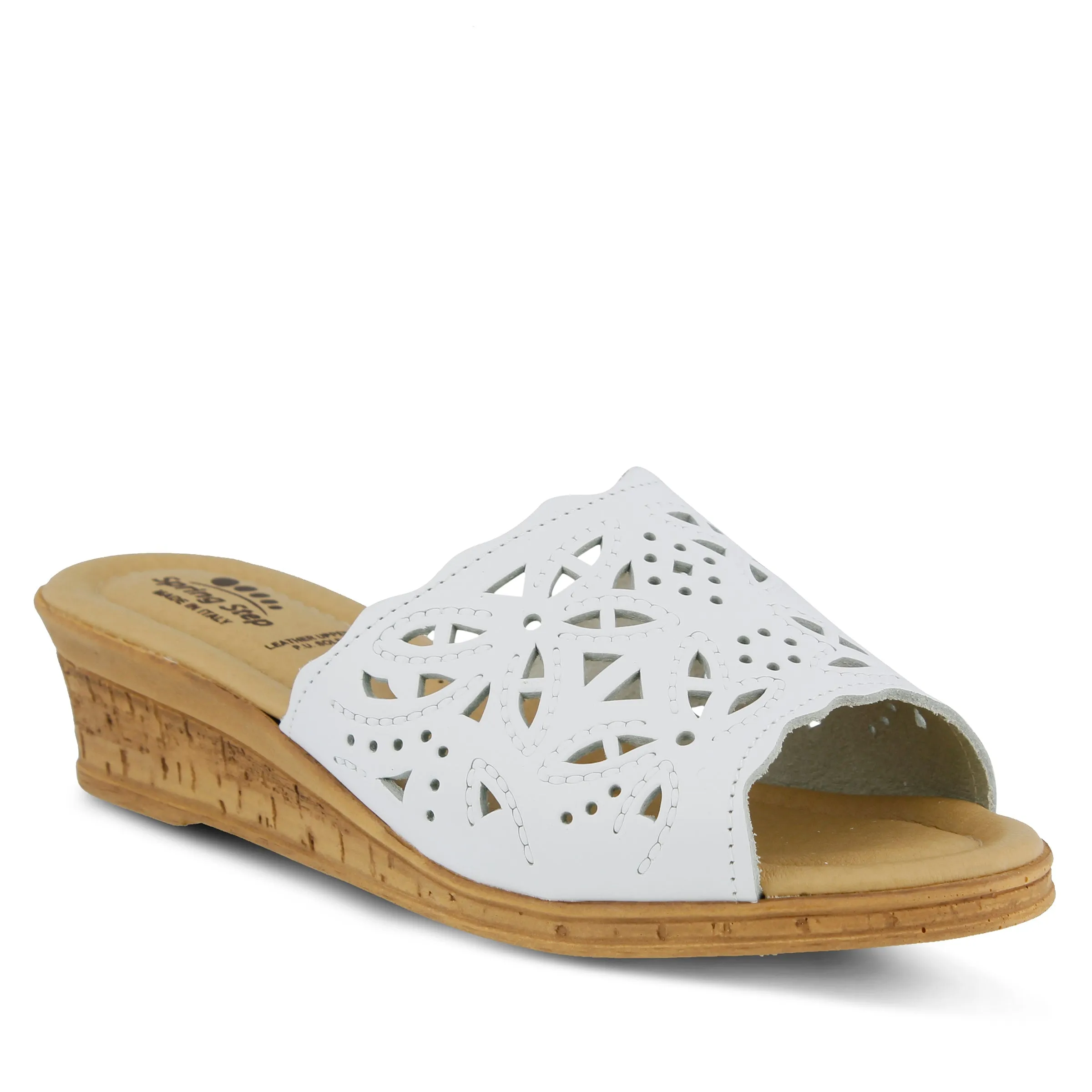 Spring Step Shoes Estella Slide Sandal Women’s Leather Wedge
