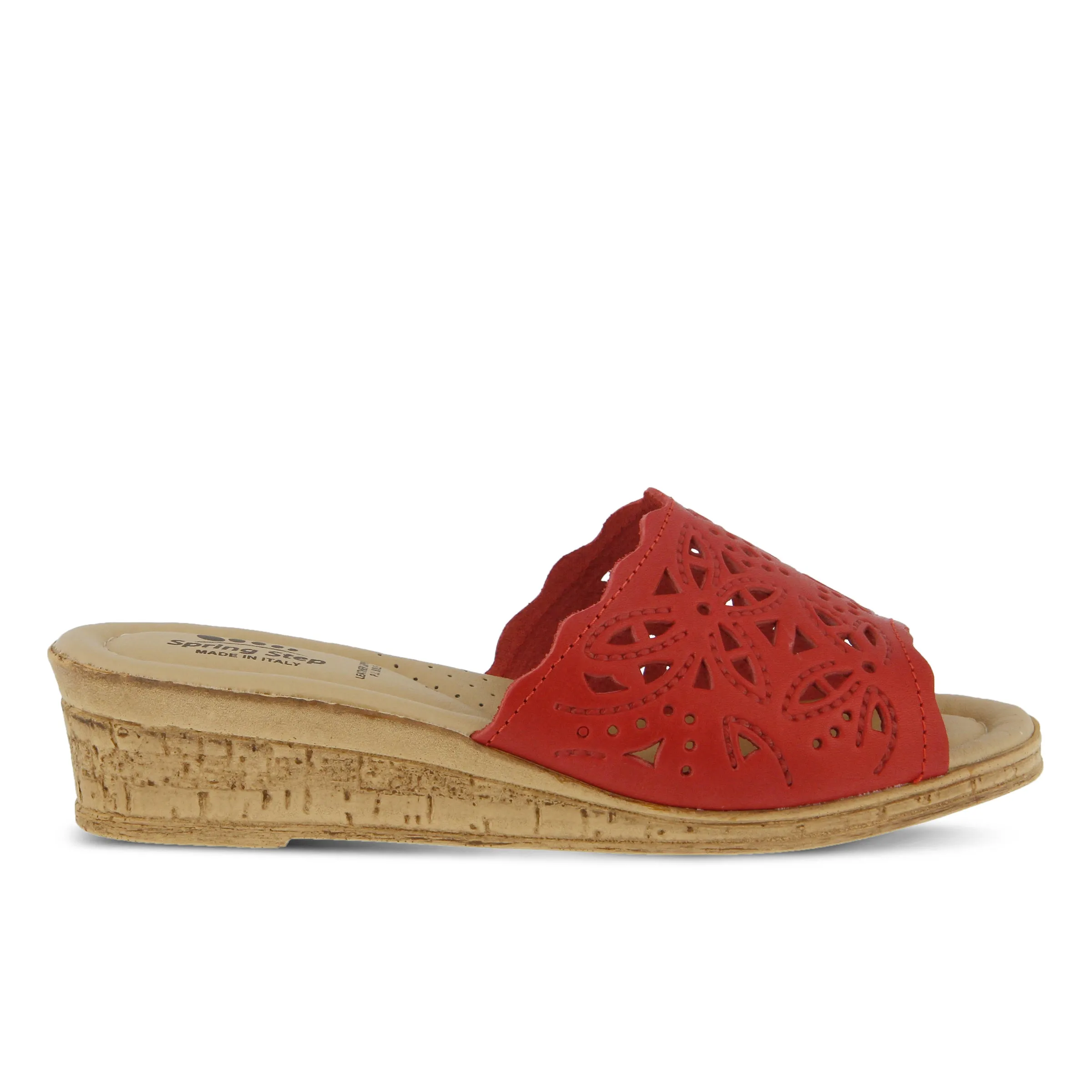 Spring Step Shoes Estella Slide Sandal Women’s Leather Wedge