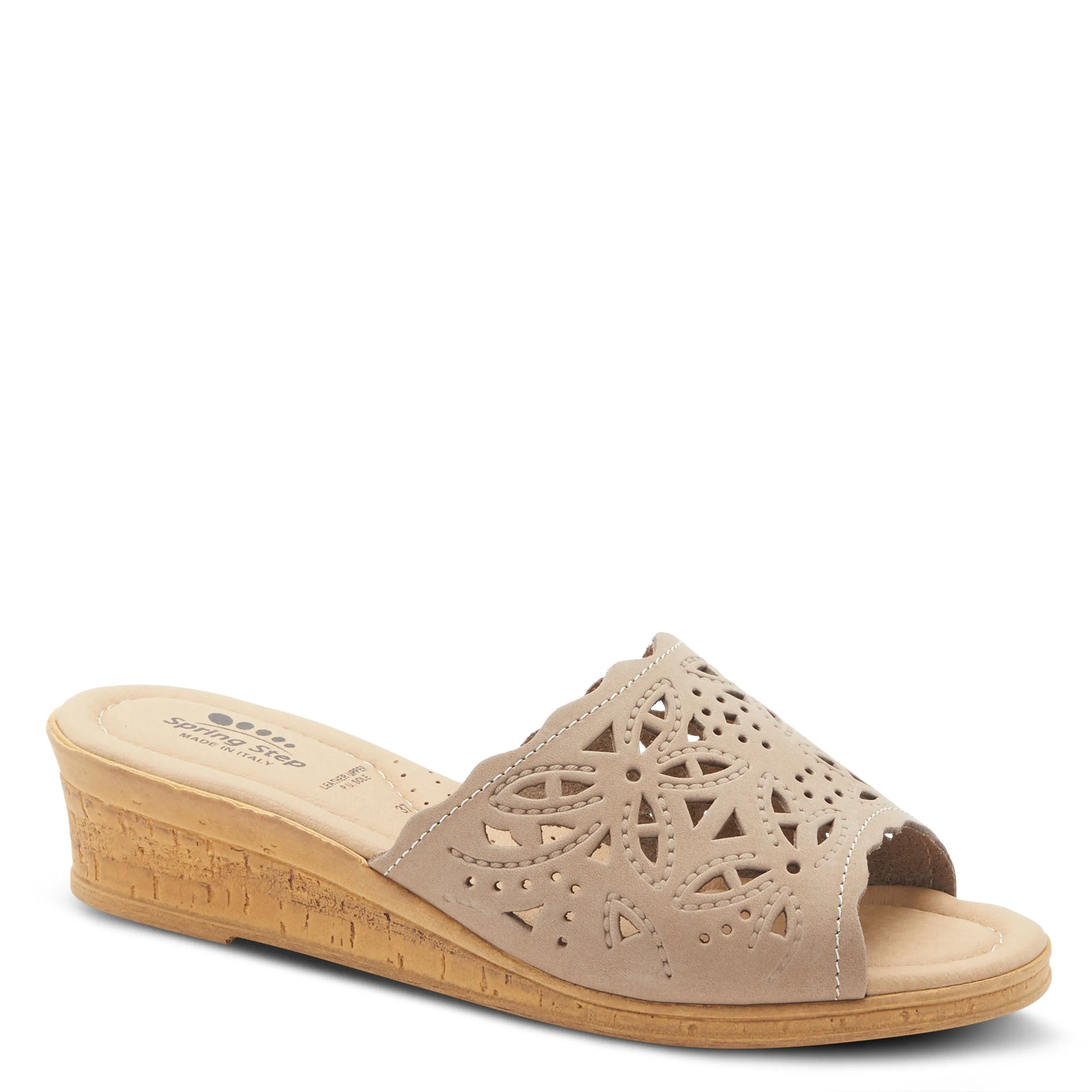 Spring Step Shoes Estella Slide Sandal Women’s Leather Wedge