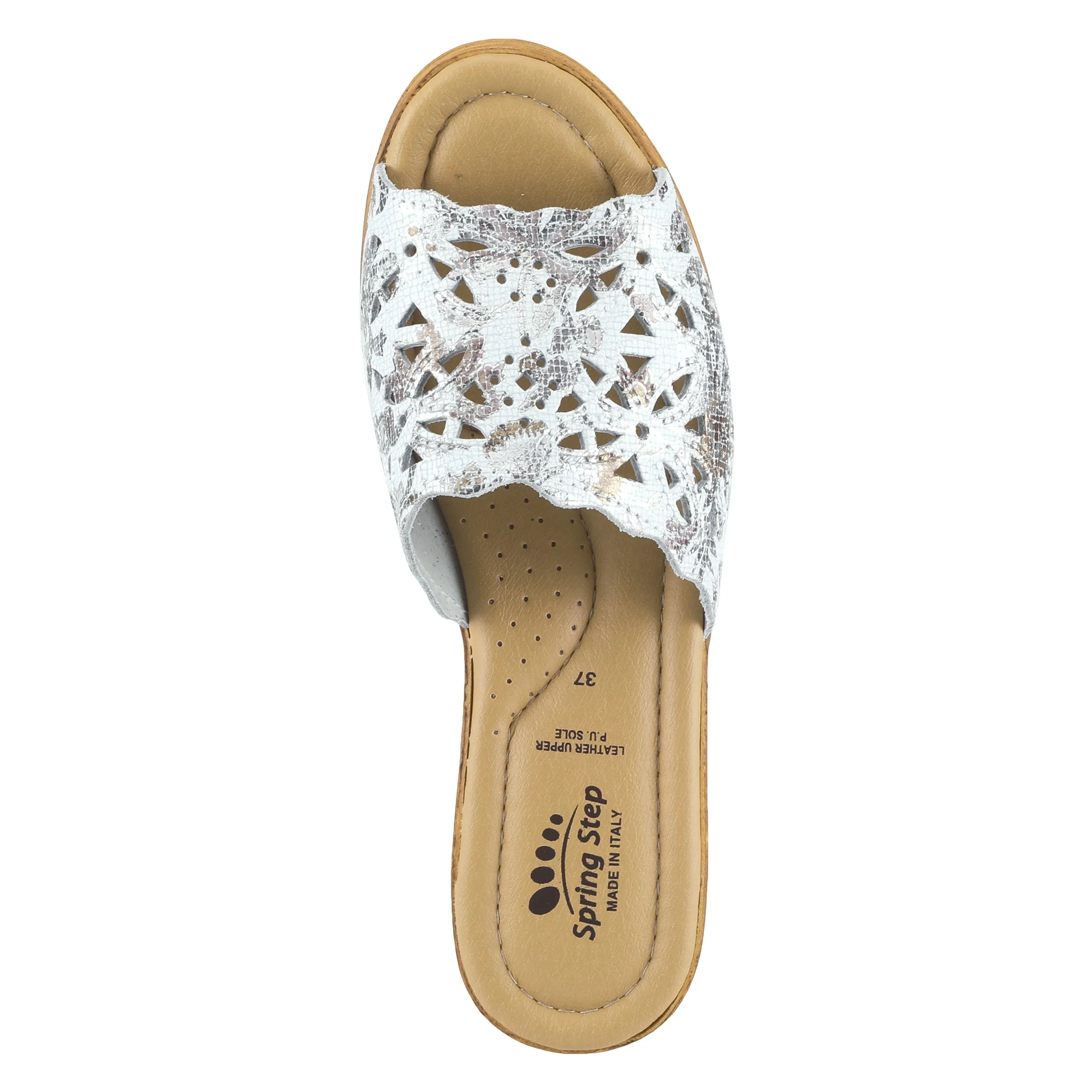 Spring Step Shoes Estella Slide Sandal Women’s Leather Wedge