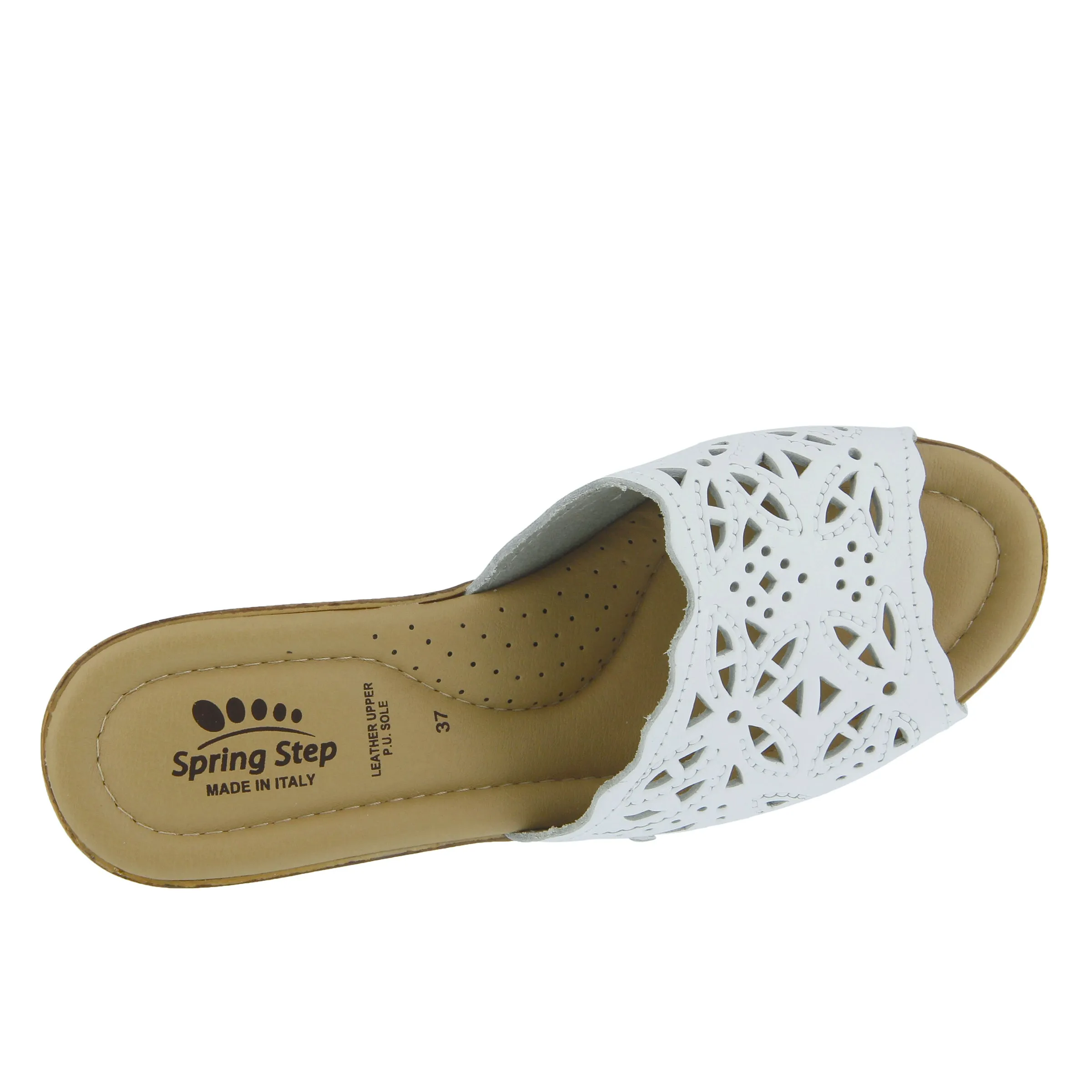 Spring Step Shoes Estella Slide Sandal Women’s Leather Wedge