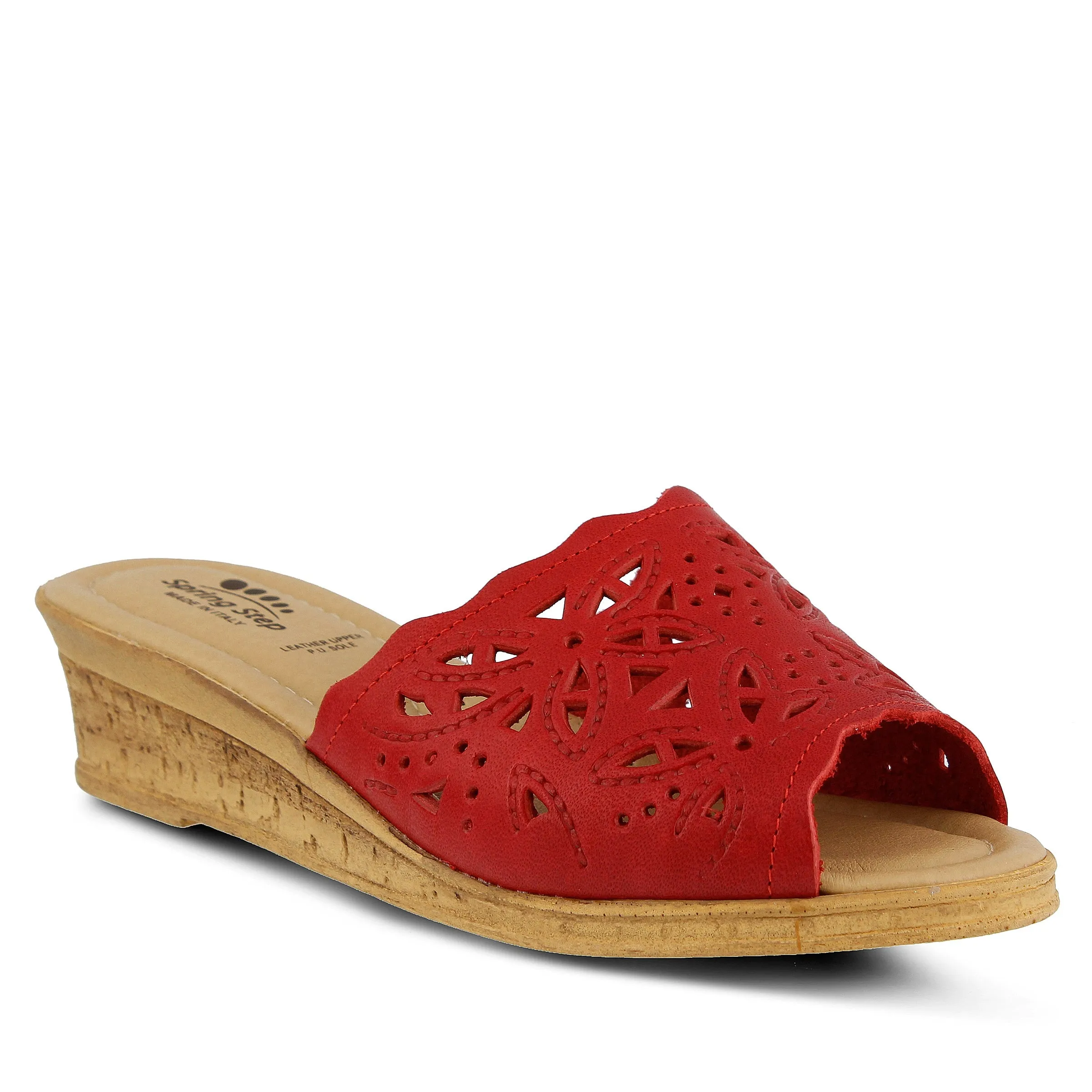 Spring Step Shoes Estella Slide Sandal Women’s Leather Wedge