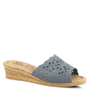 Spring Step Shoes Estella Slide Sandal Women’s Leather Wedge