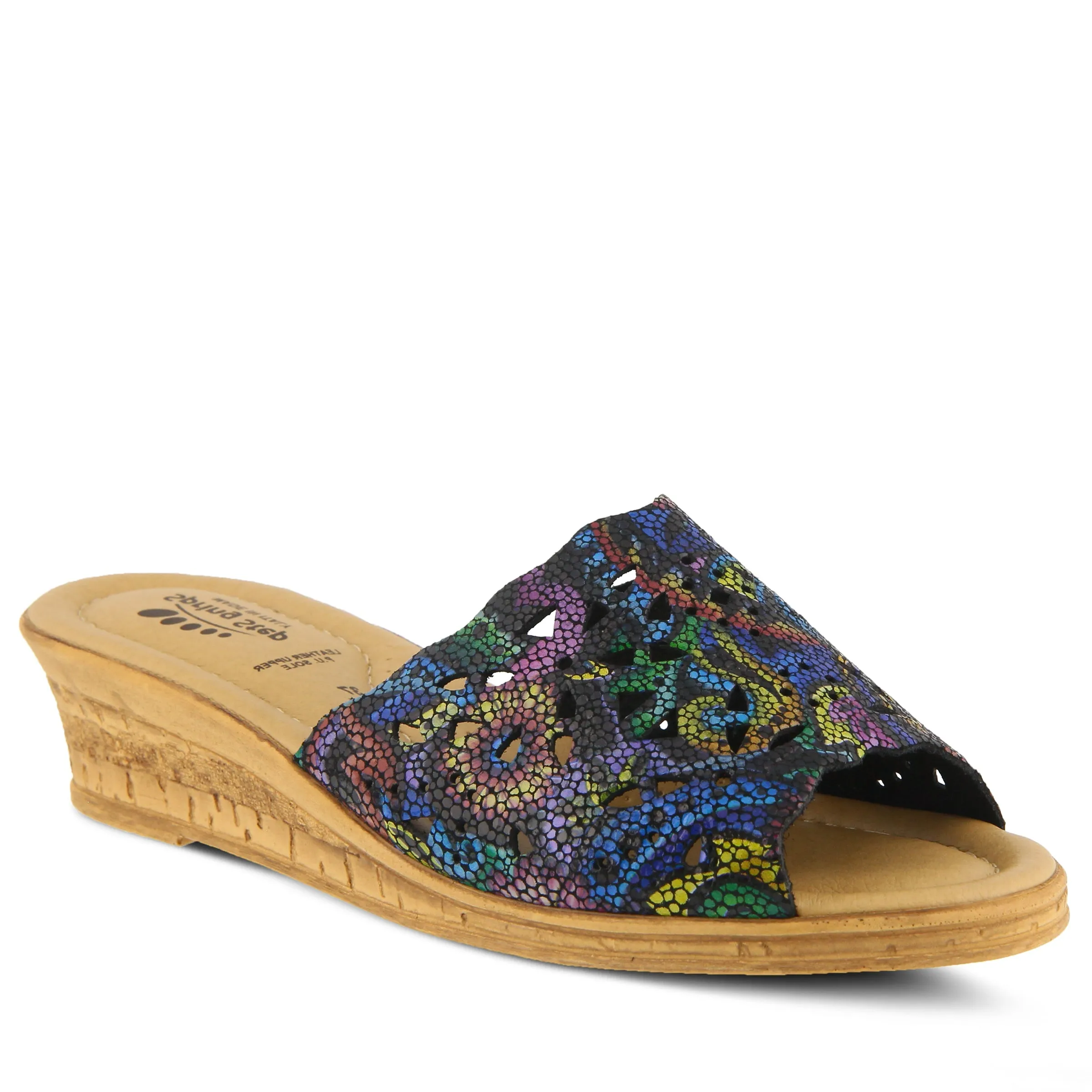 Spring Step Shoes Estella Slide Sandal Women’s Leather Wedge