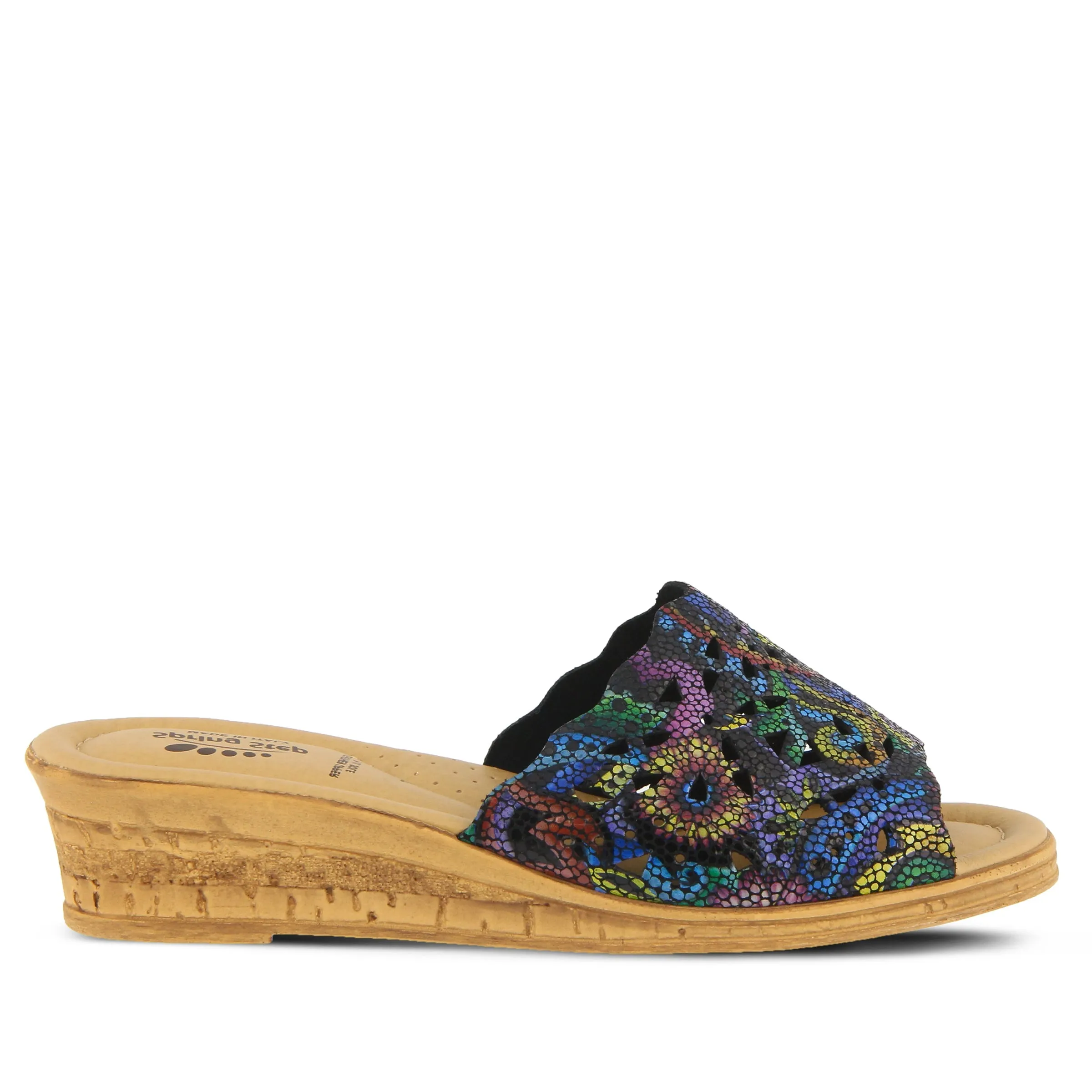 Spring Step Shoes Estella Slide Sandal Women’s Leather Wedge