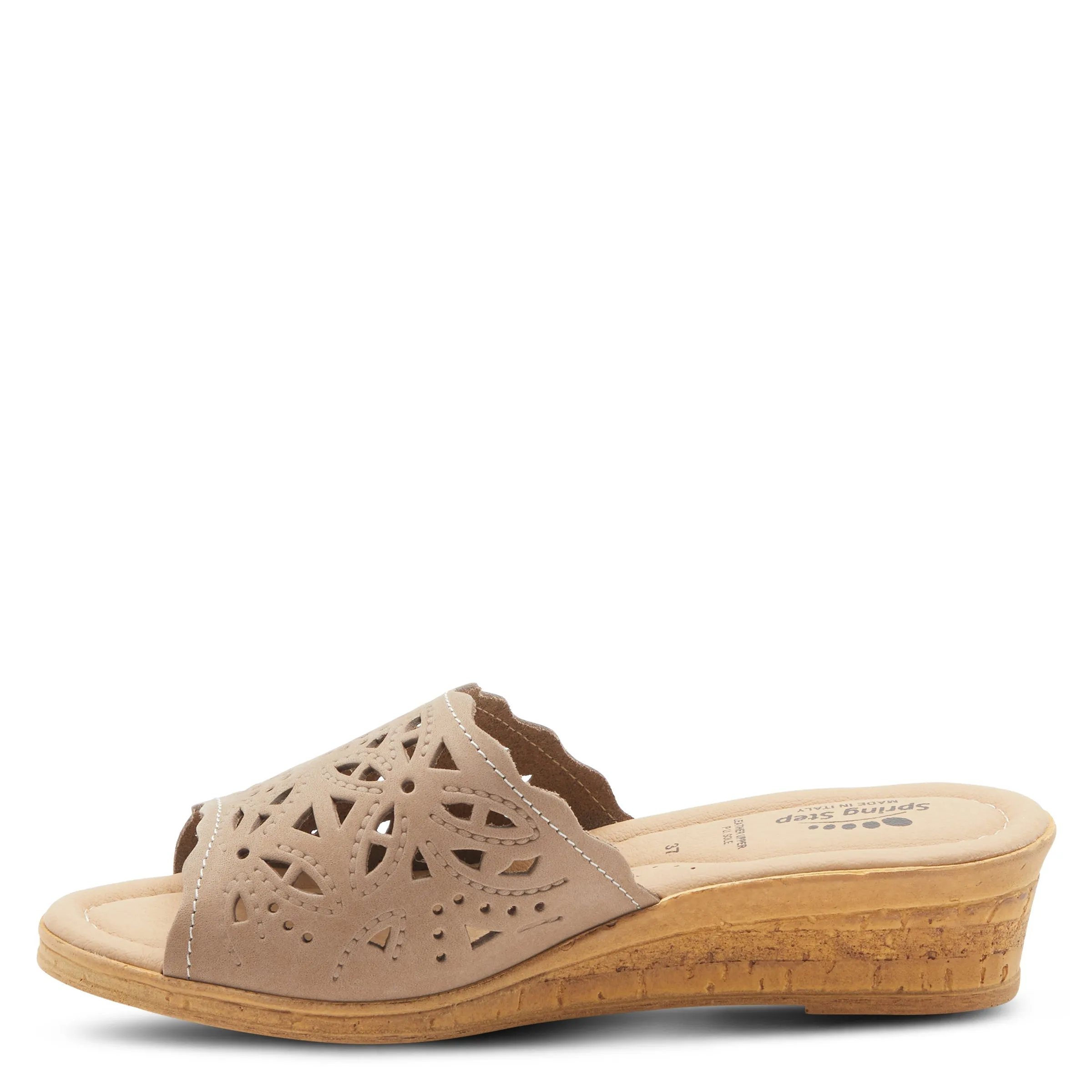 Spring Step Shoes Estella Slide Sandal Women’s Leather Wedge