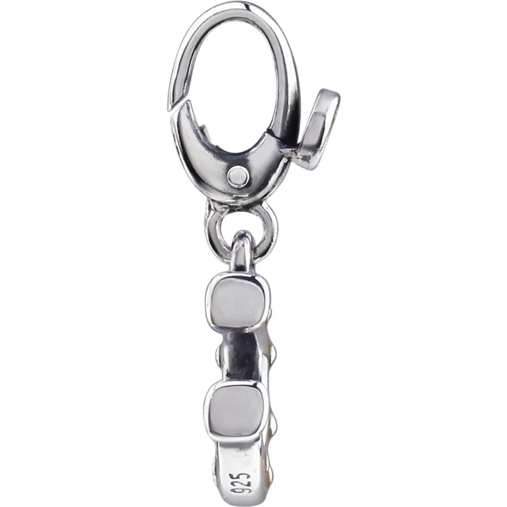 Sterling Silver Enamel Horse Shoe Charm
