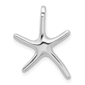 Sterling Silver Polished Dancing Starfish Slide