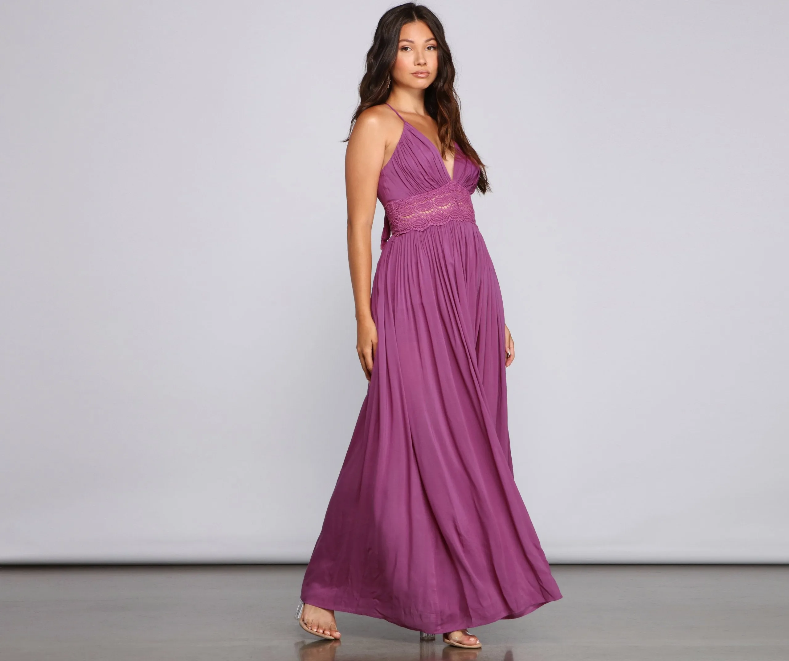 Stylish Girl Summer Charming Crochet Maxi Dress