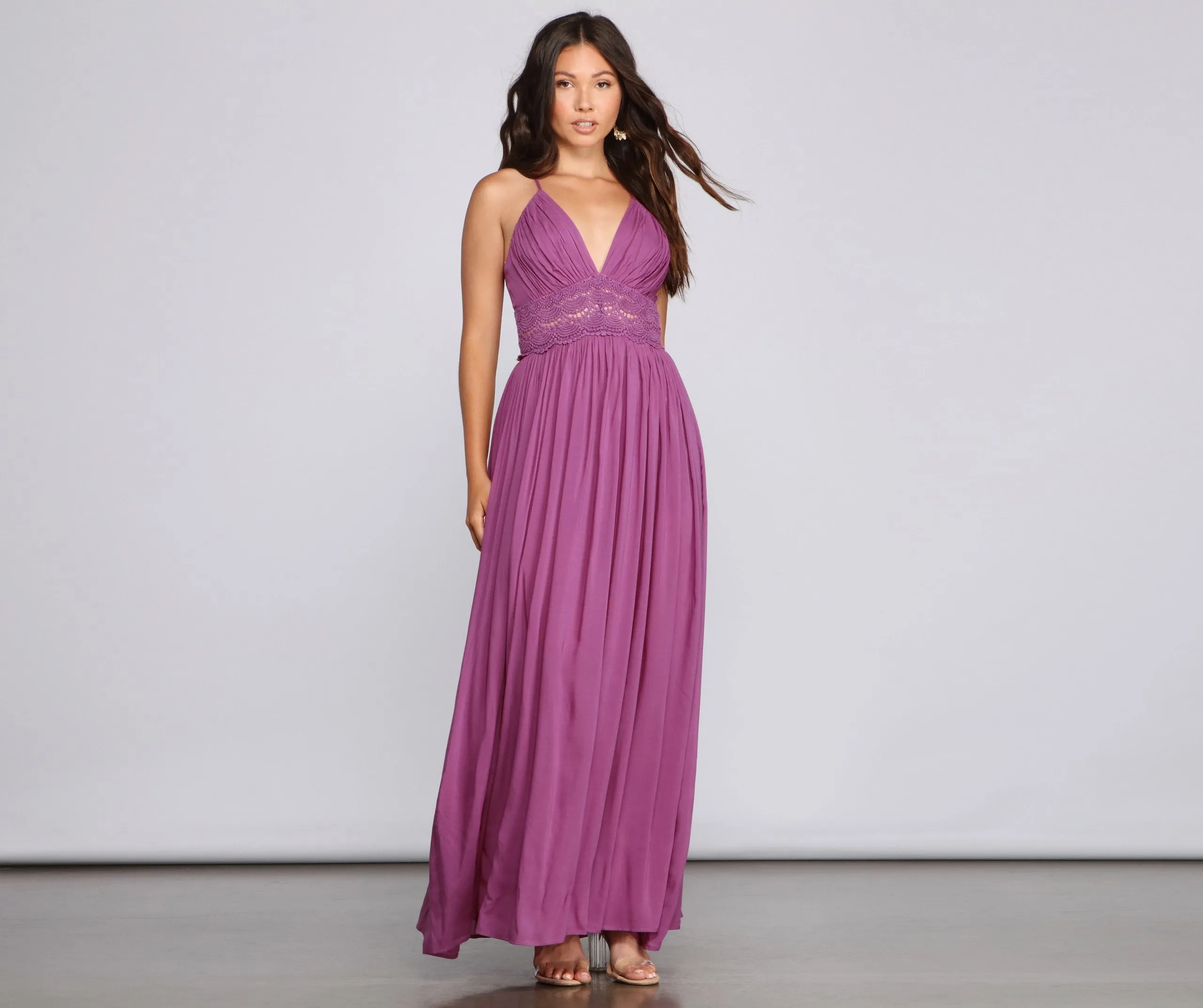 Stylish Girl Summer Charming Crochet Maxi Dress
