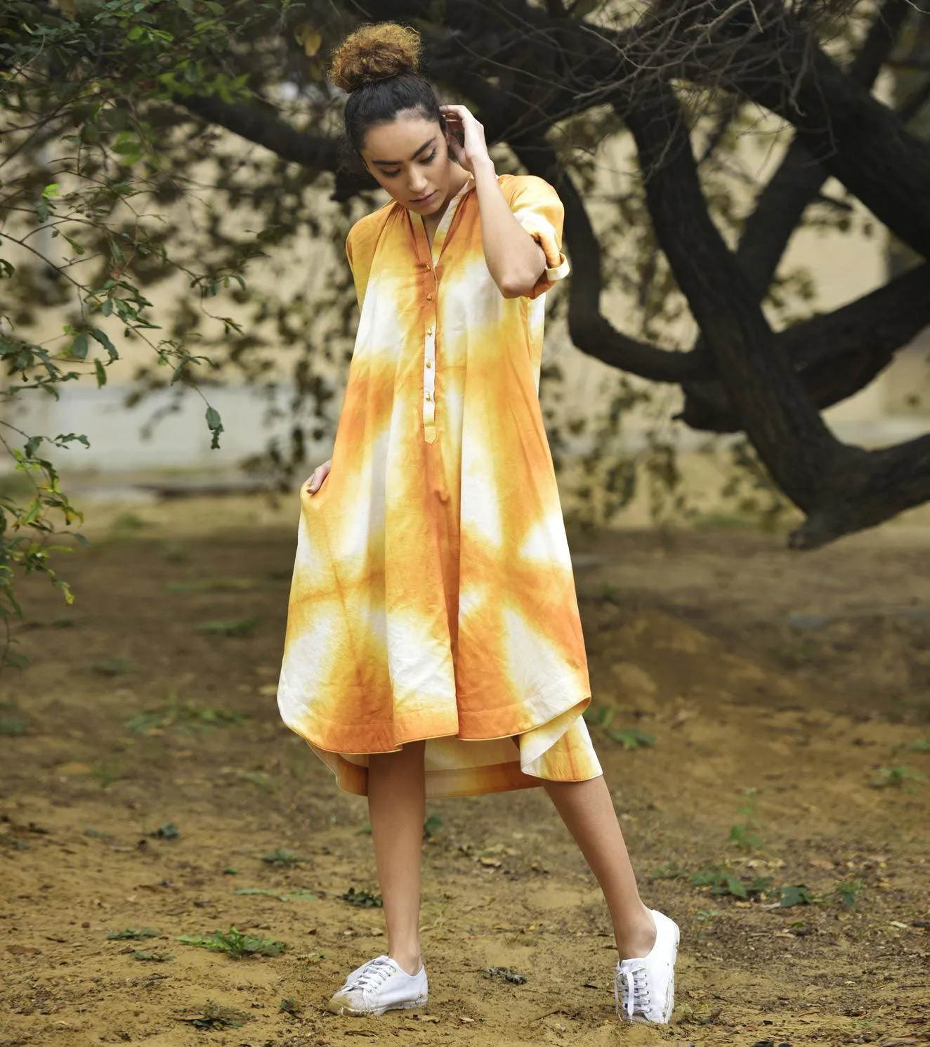 SUNFLOWER SWINGER DRESS