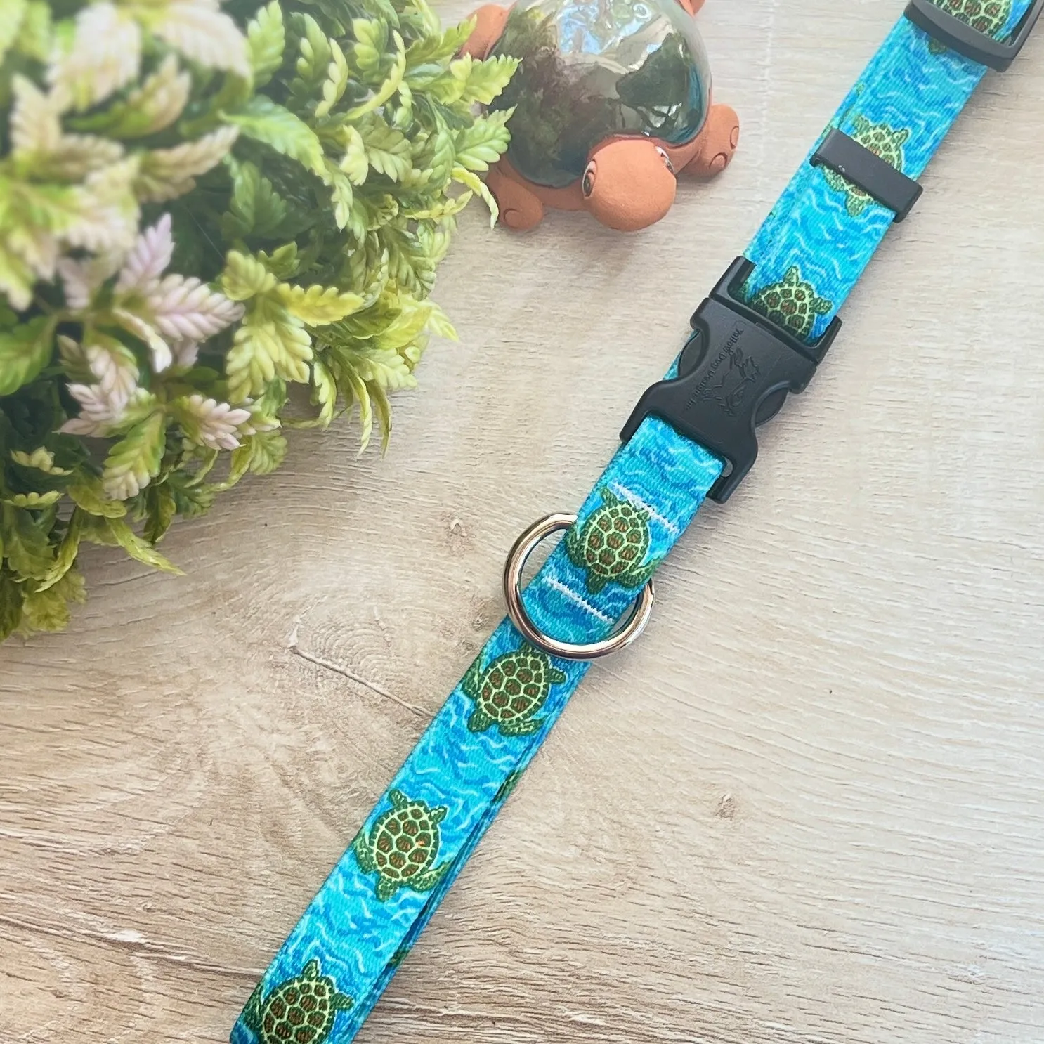 Swimming Sea Turtles Dog Collars