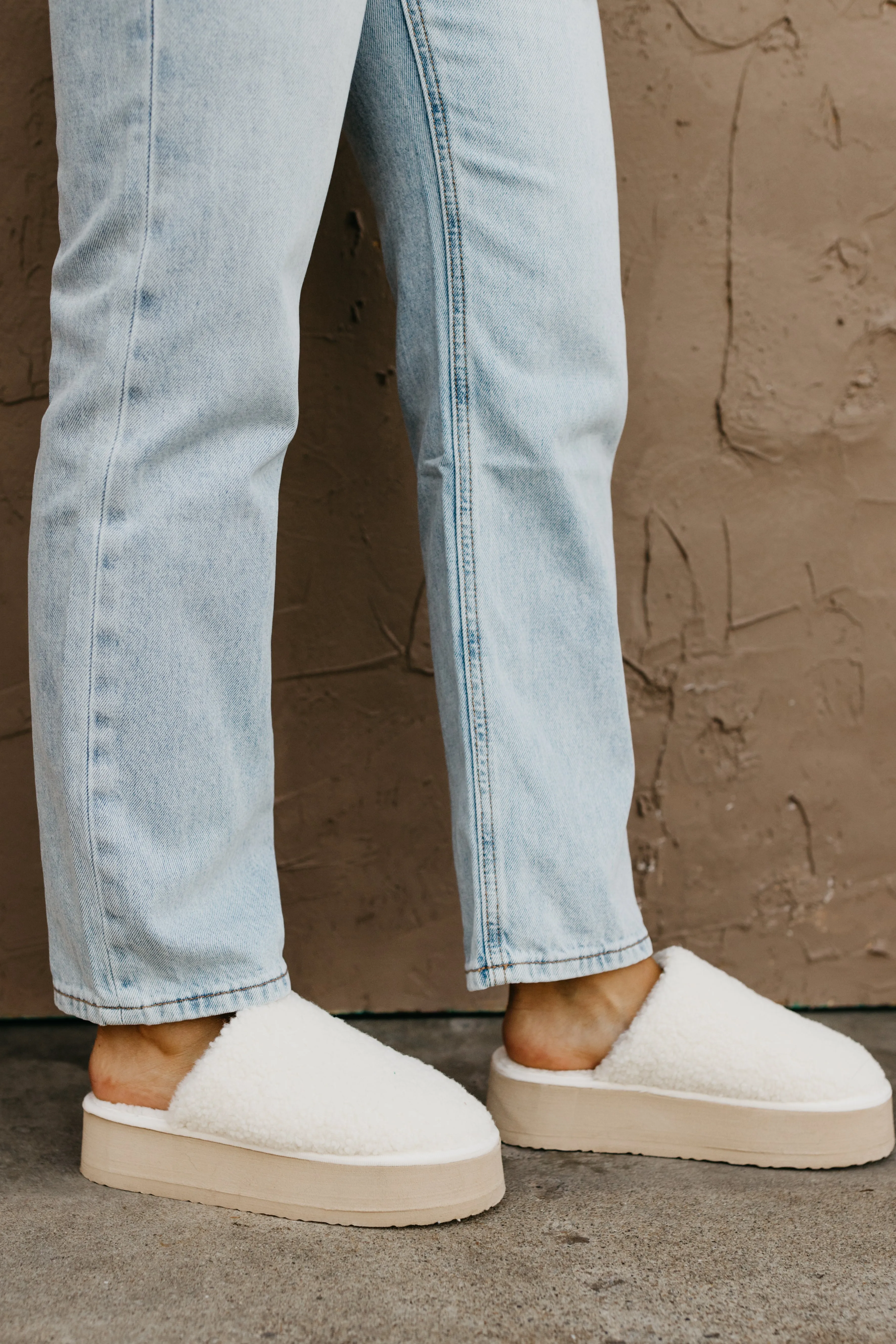 The Ivoris Platform Teddy Slide  - FINAL SALE
