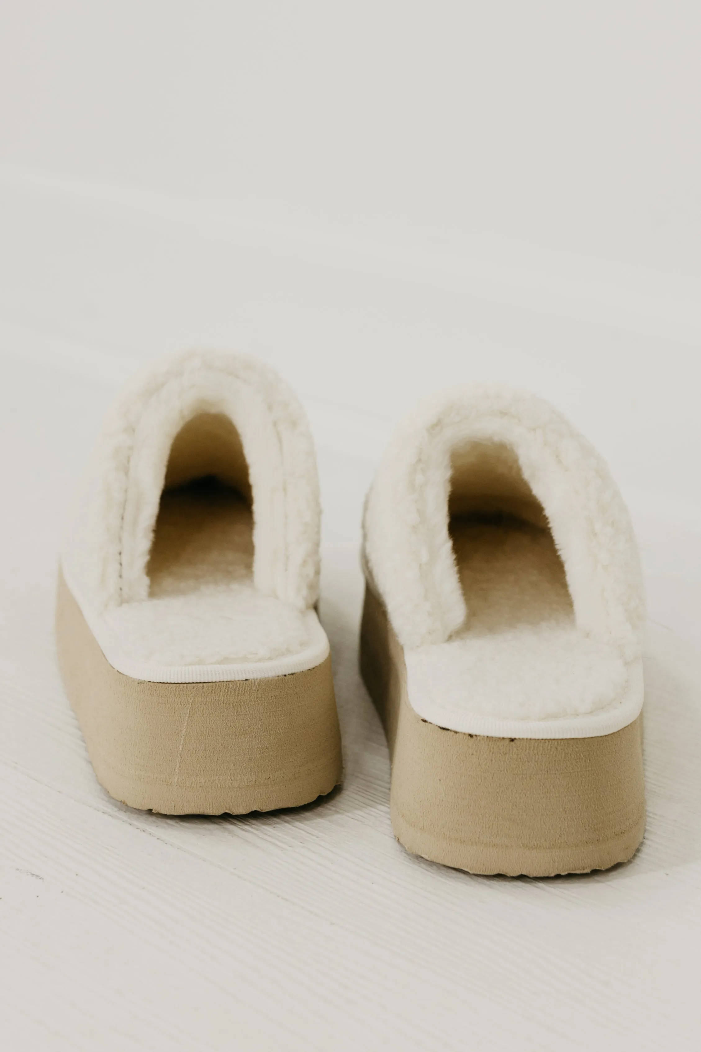 The Ivoris Platform Teddy Slide  - FINAL SALE