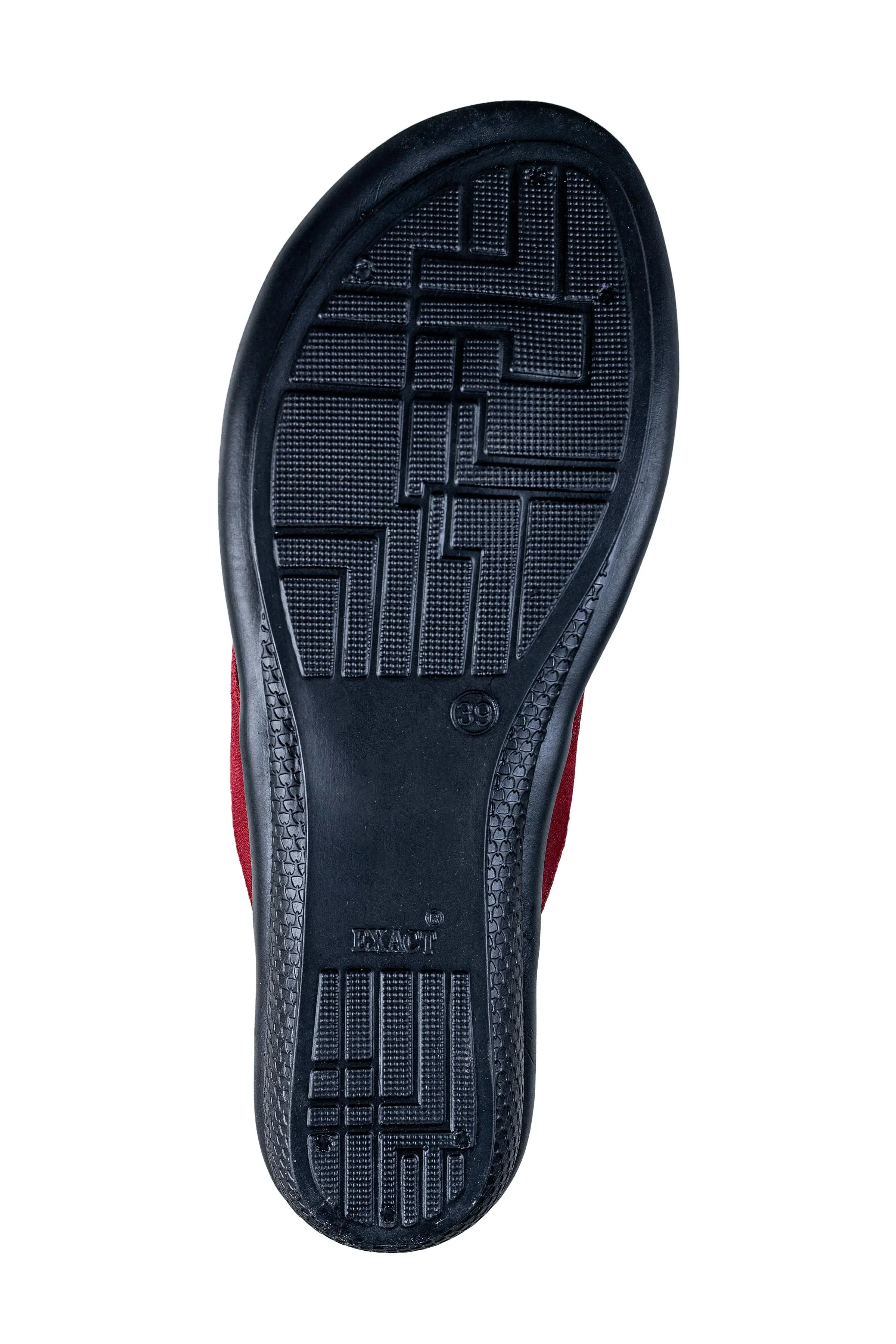 Titas Ladies Cherry / Black Chappal