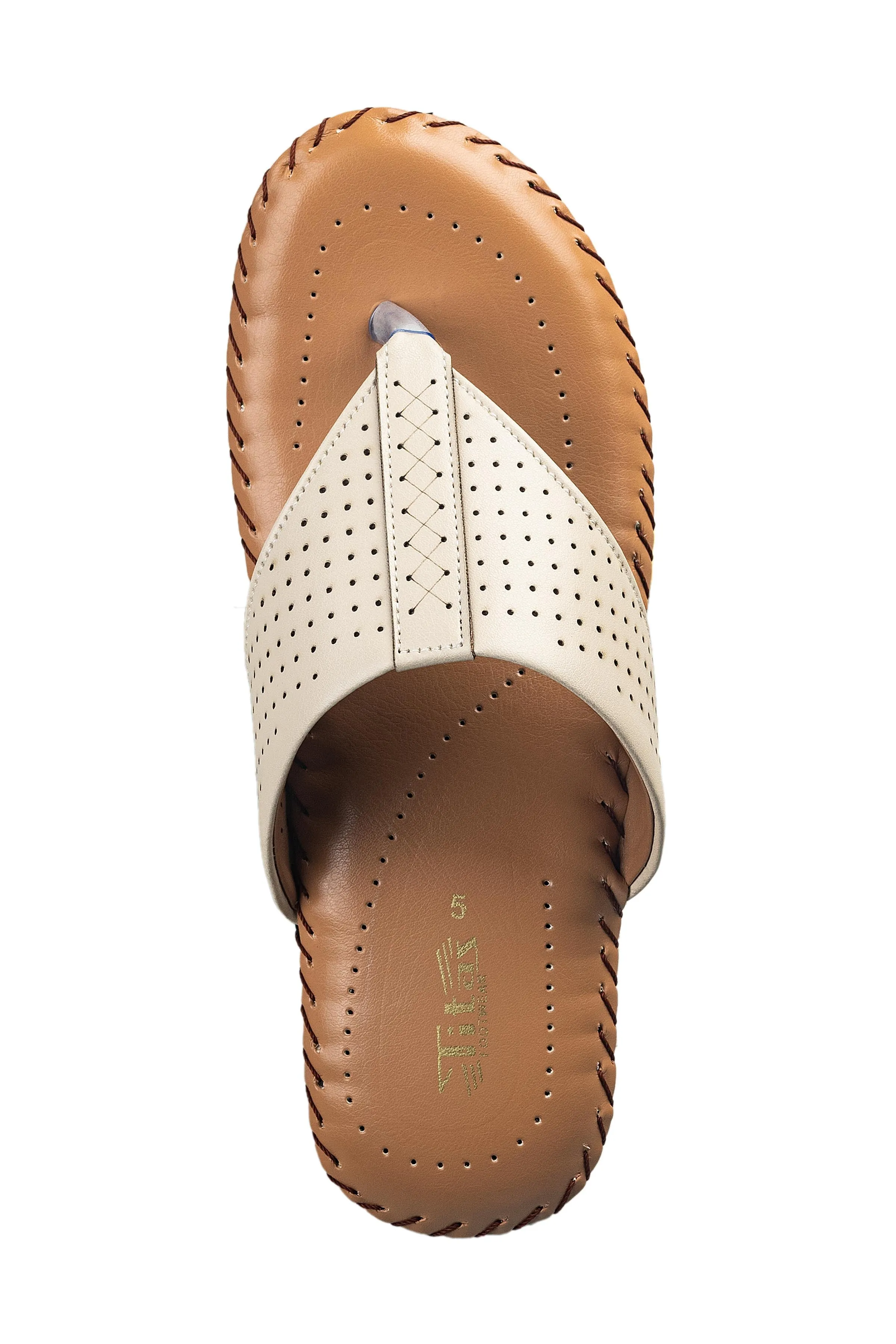 Titas Ladies Cream Chappal