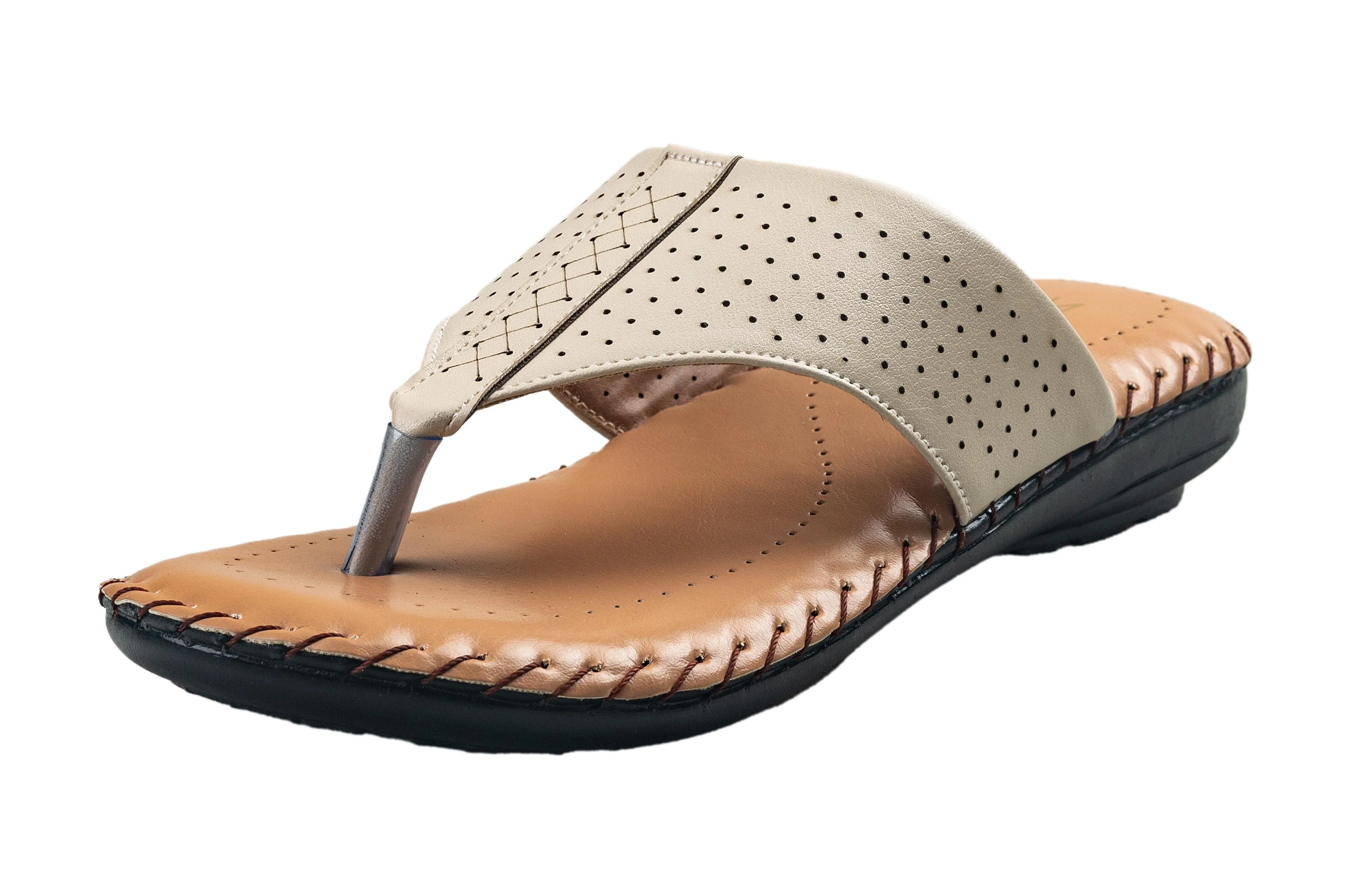 Titas Ladies Cream Chappal
