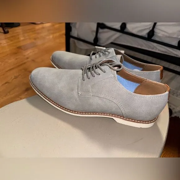 Tommy Hilfiger Men's Lace Up Light Gray Oxfords