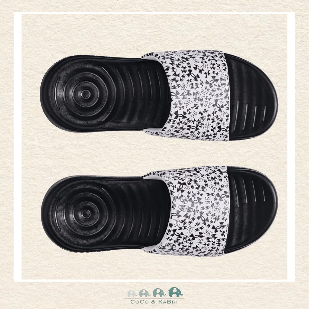 Under Armour Boys' Ansa Graphic Slides (white)