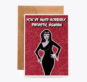 Vampira Birthday Card