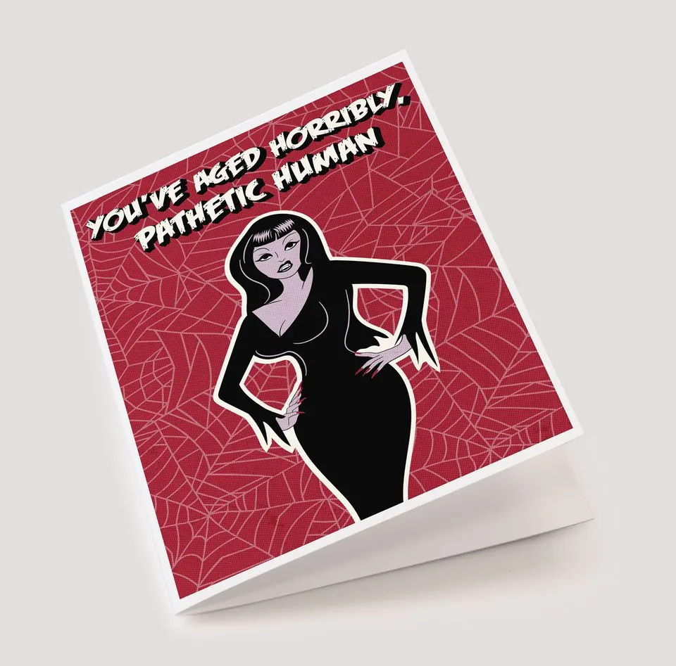 Vampira Birthday Card