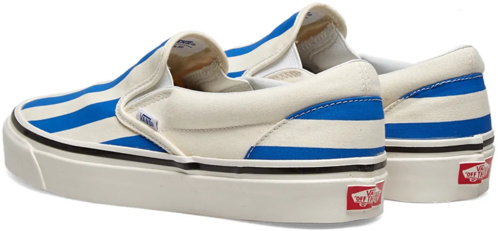 Vans Classic Slip On 98 DX (Anaheim Factory) OG White/OG Blue/Big Stripes