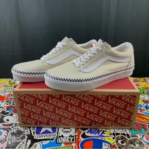 Vans Old Skool Tan Checkered Womens Various Sizes