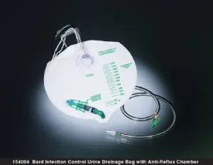 Vented Drainage Bag with Double Hanger Anti-Reflux Valve 2,000 mL