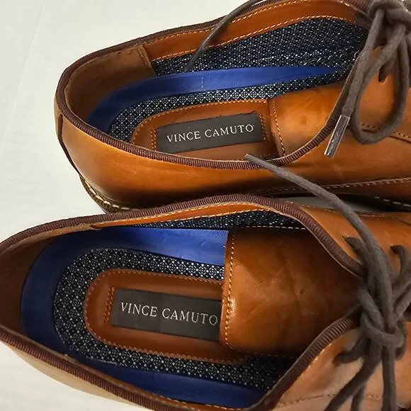 Vince Camuto Lawson Oxford Size 9M Cognac