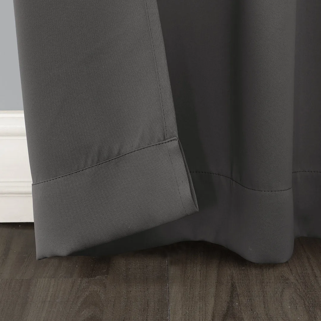 Wayfair Basics Blackout Grommet Curtain Panel Wayfair Basics® Curtain Color: Charcoal Size per Panel: 40" W x 63" L