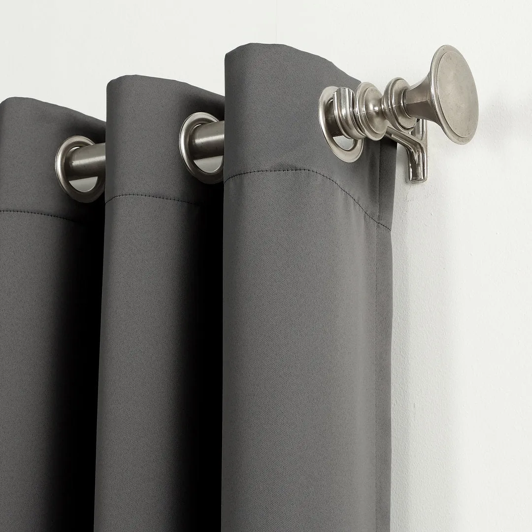 Wayfair Basics Blackout Grommet Curtain Panel Wayfair Basics® Curtain Color: Charcoal Size per Panel: 40" W x 63" L