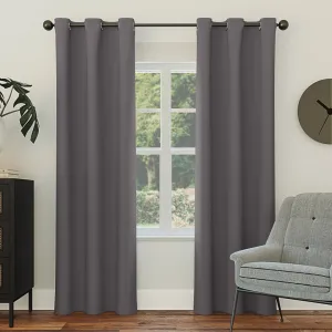 Wayfair Basics Blackout Grommet Curtain Panel Wayfair Basics® Curtain Color: Charcoal Size per Panel: 40" W x 63" L