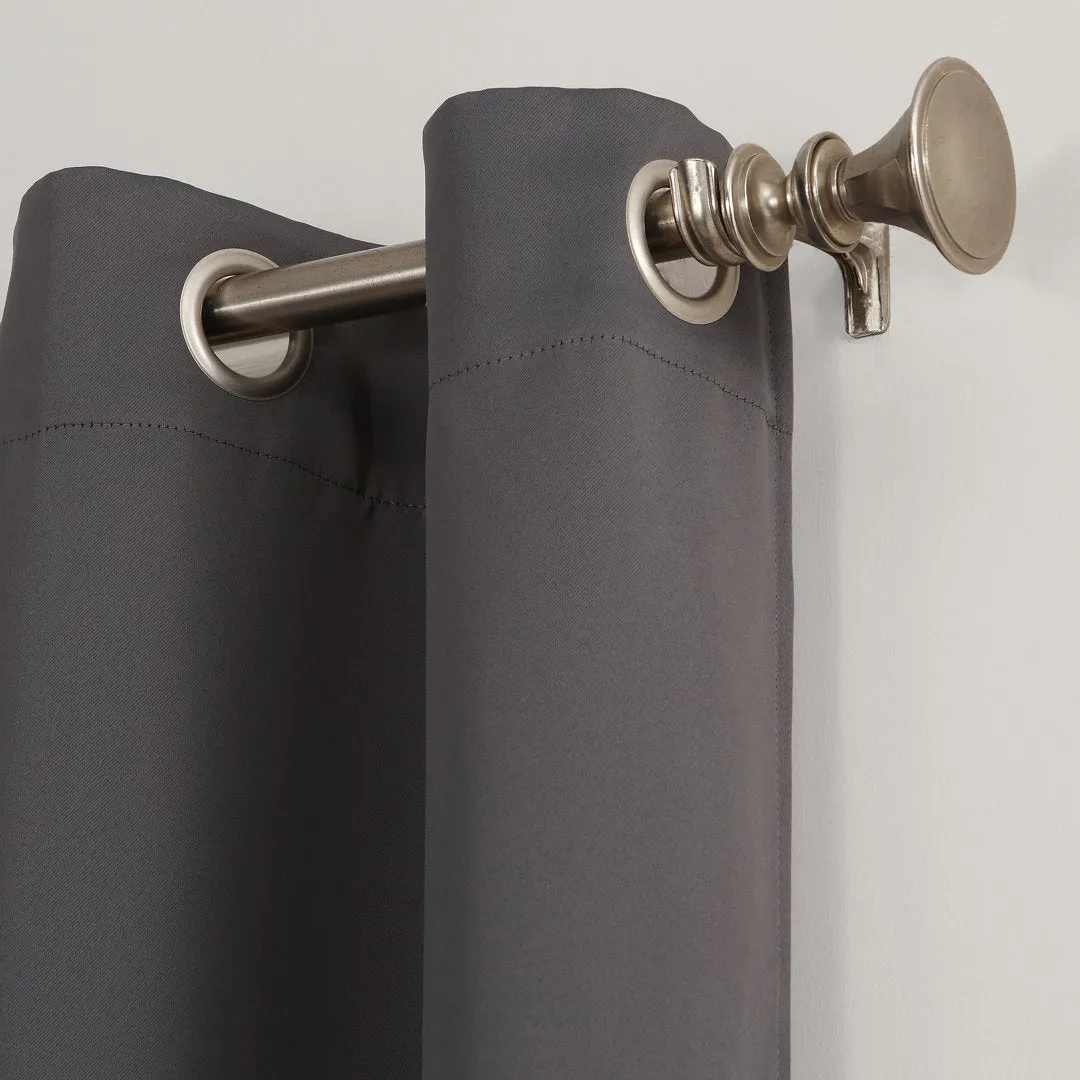 Wayfair Basics Blackout Grommet Curtain Panel Wayfair Basics® Curtain Color: Charcoal Size per Panel: 40" W x 63" L