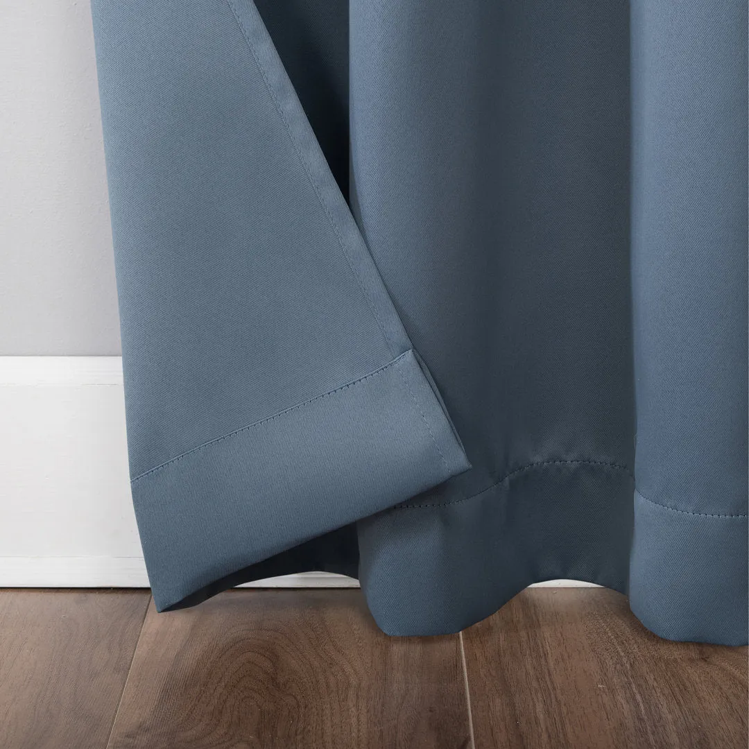 Wayfair Basics Blackout Grommet Curtain Panel Wayfair Basics® Curtain Color: Denim Blue Size per Panel: 54" W x 63" L