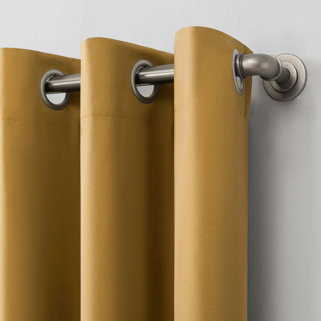 Wayfair Basics Blackout Grommet Curtain Panel Wayfair Basics® Curtain Color: Gold Size per Panel: 54" W x 84" L
