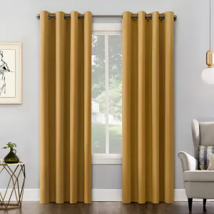Wayfair Basics Blackout Grommet Curtain Panel Wayfair Basics® Curtain Color: Gold Size per Panel: 54" W x 84" L