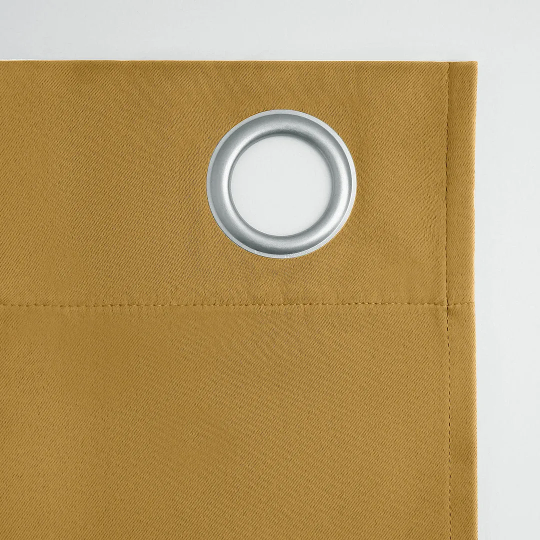 Wayfair Basics Blackout Grommet Curtain Panel Wayfair Basics® Curtain Color: Gold Size per Panel: 54" W x 84" L